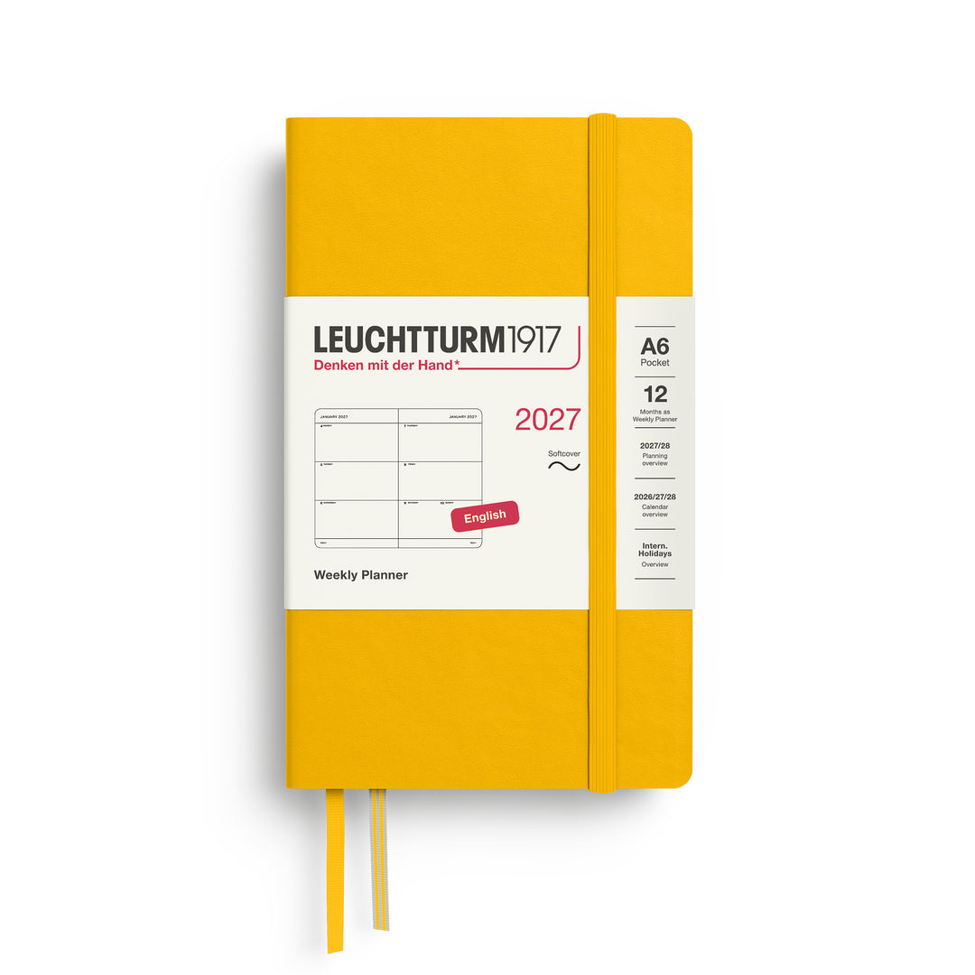 Leuchtturm1917 - 2027 Weekly Planner Pocket - English - A6 - Softcover - Sunflower