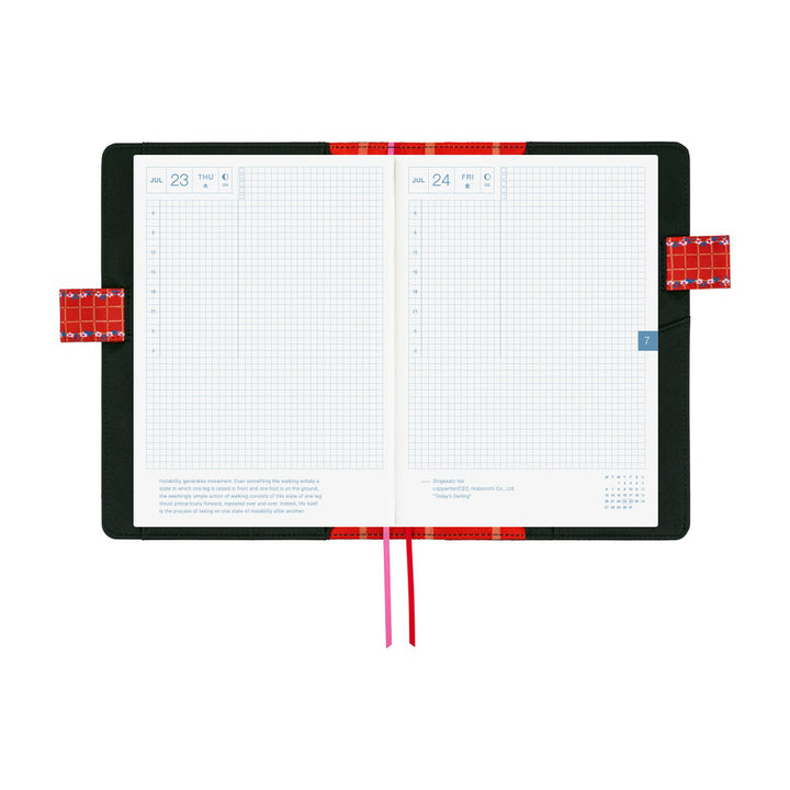 Hobonichi Techo 2026 - A5 Cover Only - Yumi Kitagishi: White Cat’s Daily Life