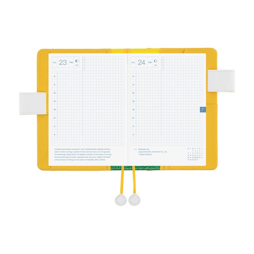 Hobonichi Techo 2026 - A6 Cover Only - 100%ORANGE: Squirrel Squadron