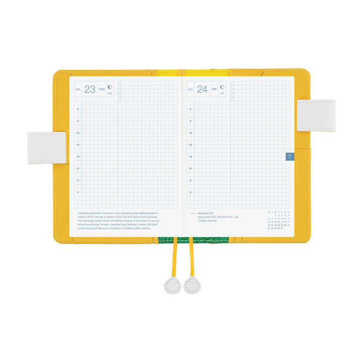 Hobonichi Techo 2026 - A6 Cover Only - 100%ORANGE: Squirrel Squadron