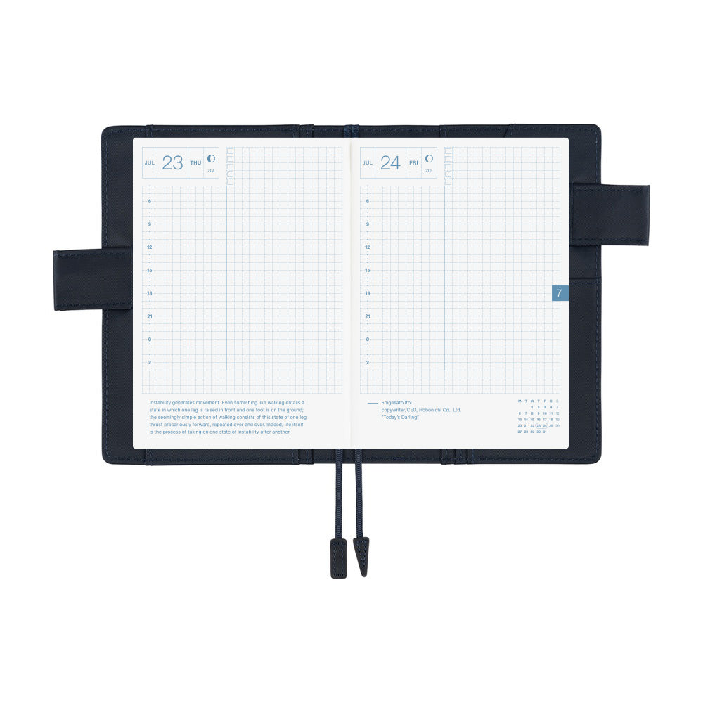 Hobonichi Techo 2026 - A6 Cover Only - Colors: Navy