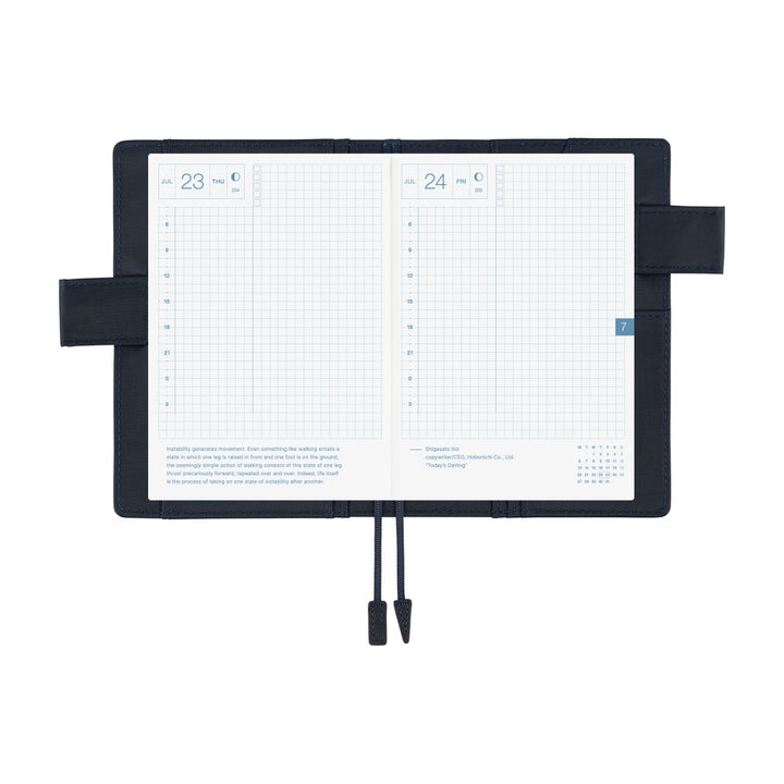 Hobonichi Techo 2026 - A6 Cover Only - Colors: Navy