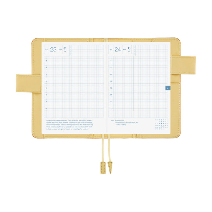 Hobonichi Techo 2026 - A6 Cover Only - Colors: Butterscotch