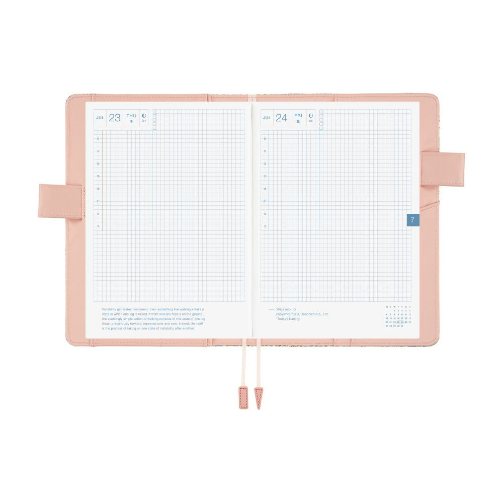 Hobonichi Techo 2026 - A5 Cover Only - Liberty Fabrics: Sasha Kiora