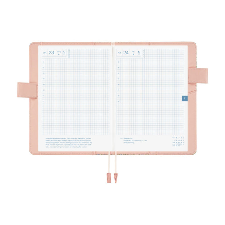 Hobonichi Techo 2026 - A5 Cover Only - Liberty Fabrics: Sasha Kiora