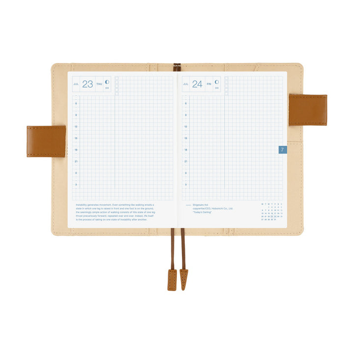 Hobonichi Techo 2026 - A6 Cover Only - Shirt Fabric: Foggy Plaid