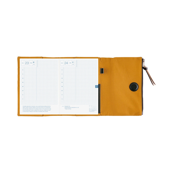 Hobonichi Techo 2026 - A6 Cover Only - Tragen: Mustard