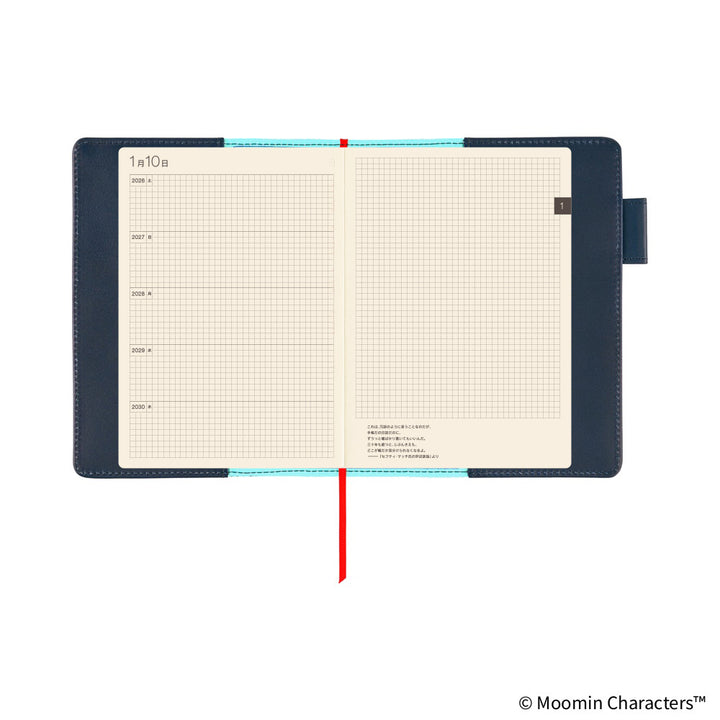Hobonichi - A6 Cover for 5-Year Techo - Moomin: Written Memories