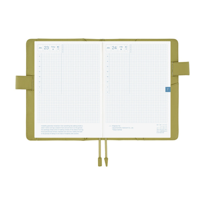 Hobonichi Techo 2026 - A5 Cover Only -  Leather: Sage Green