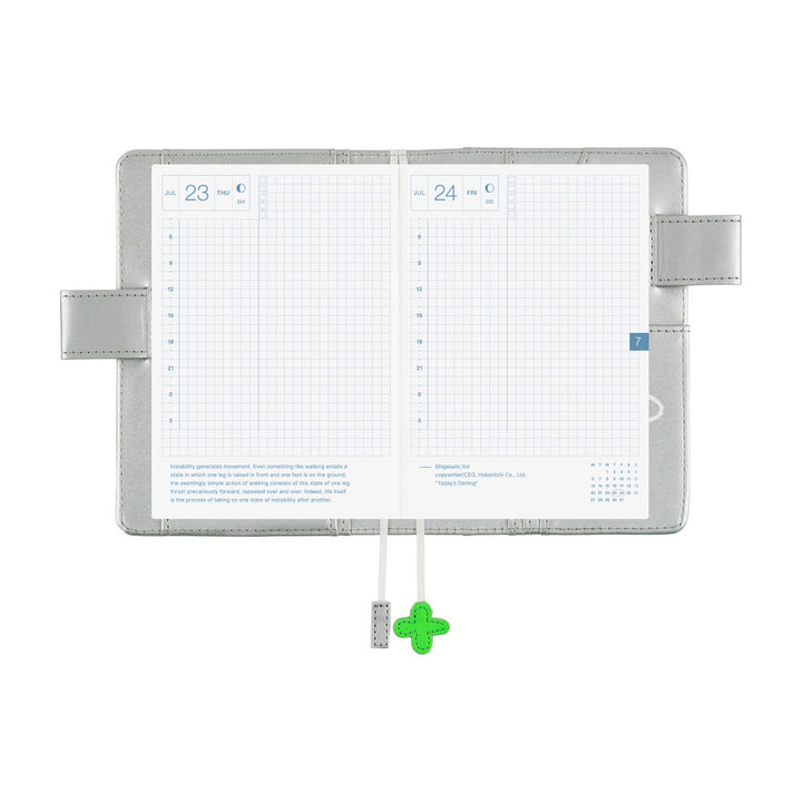Hobonichi Techo 2026 - A6 Cover Only -Makoto Matsubayashi: Silver Flowers