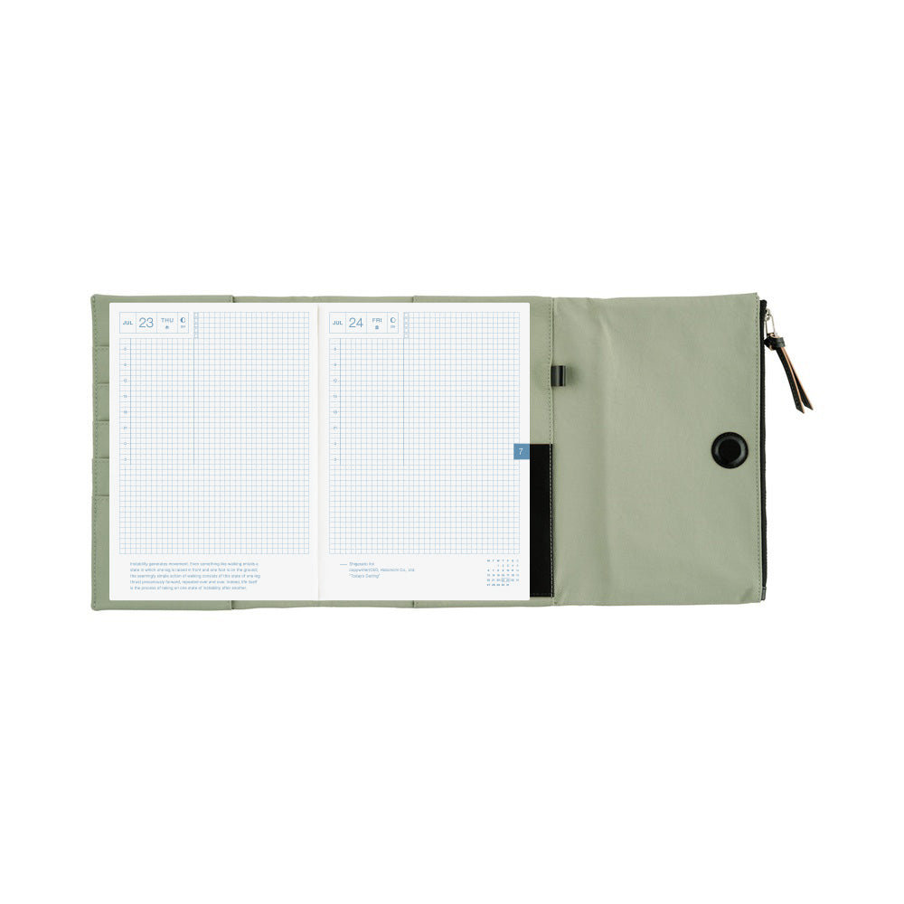 Hobonichi Techo 2026 - A5 Cover Only - Tragen: Oakmoss