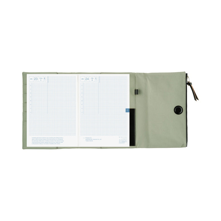 Hobonichi Techo 2026 - A5 Cover Only - Tragen: Oakmoss