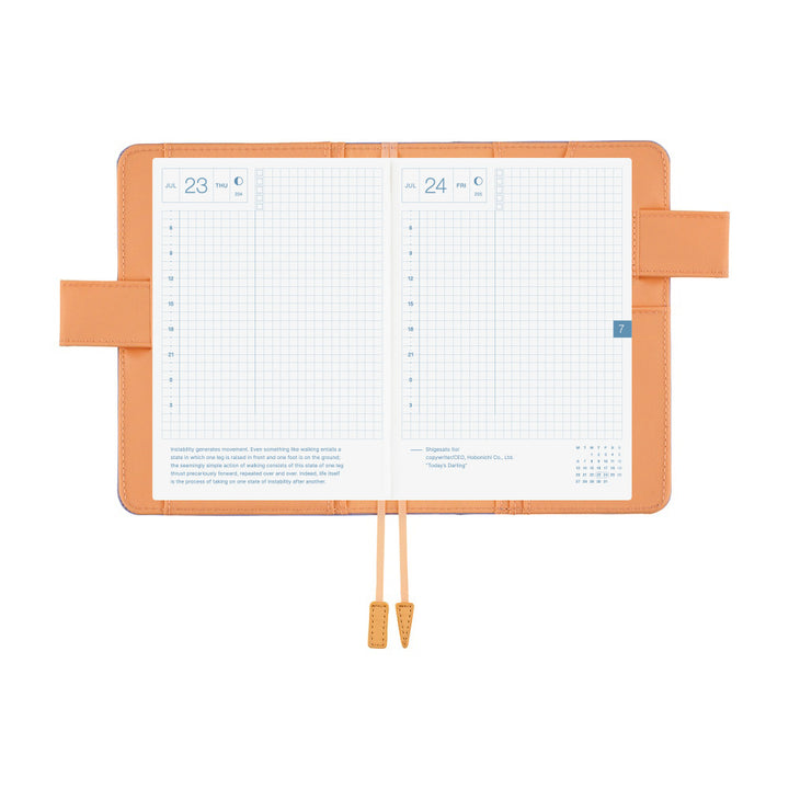 Hobonichi Techo 2026 - A6 Cover Only - Colors: Powder Blue Shell