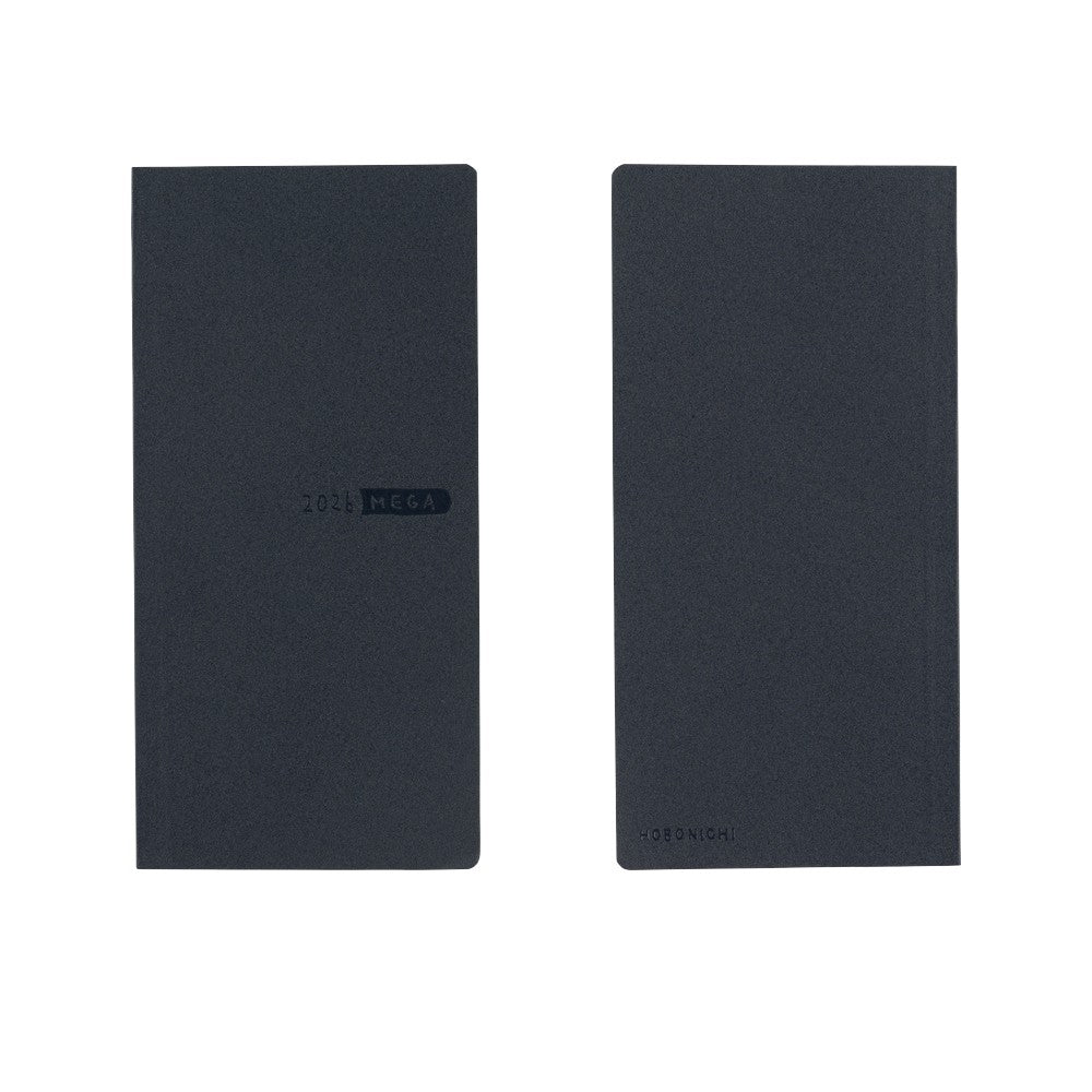Hobonichi Techo 2026 - Weeks/Wallet MEGA Planner Book - Sneaker: Indigo Black [English/Tall & Slim/Jan Start]