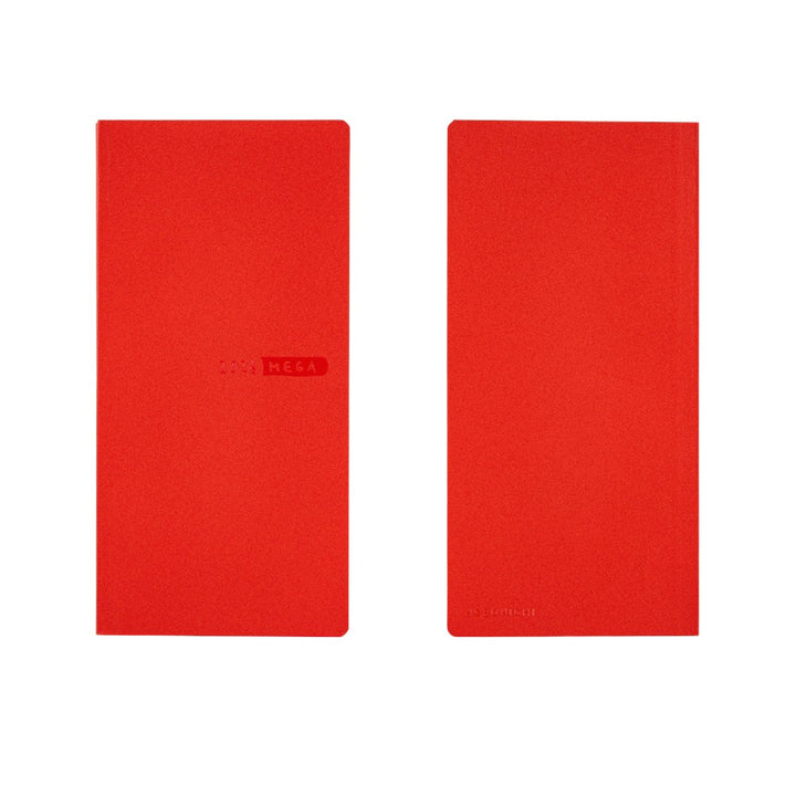 Hobonichi Techo 2026 - Weeks/Wallet MEGA Planner Book - Sneaker: Tomato Red [English/Tall & Slim/Jan Start]