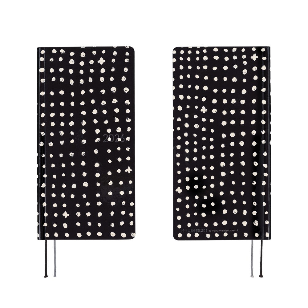 Hobonichi Techo 2026 - Weeks/Wallet Planner Book - Makoto Matsubayashi: Dot [English/Tall & Slim/Jan Start]