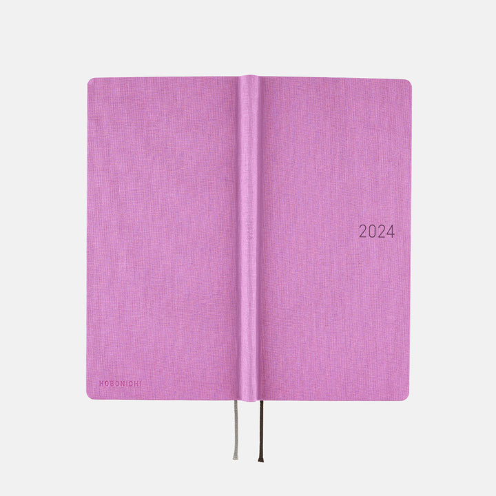 Hobonichi Techo 2024 - Weeks MEGA Planner Book - Colors: Lavender (English/Monday Start/January Start)