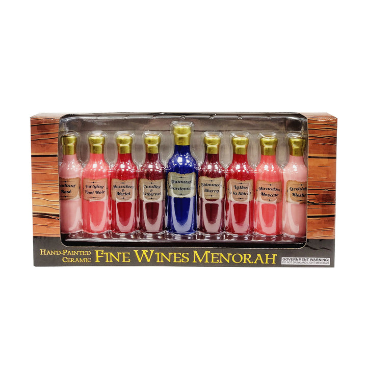 RITE LITE - CHANUKAH-HANUKKAH - Fine Wines Ceramic Menorah - Buchan's Kerrisdale Stationery