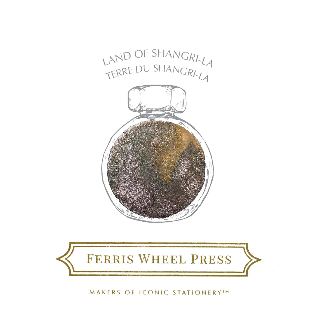 FERRIS WHEEL PRESS – Fountain Pen Ink Glass Bottle 38ml – Land of Shangri-la - Buchan's Kerrisdale Stationery