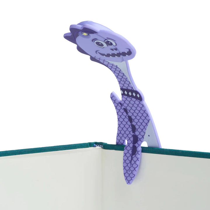 Thinking Gifts - LED Reading Light - Bookmark - Flexi Light Pals - Dinosaur Purple - Buchan's Kerrisdale Stationery