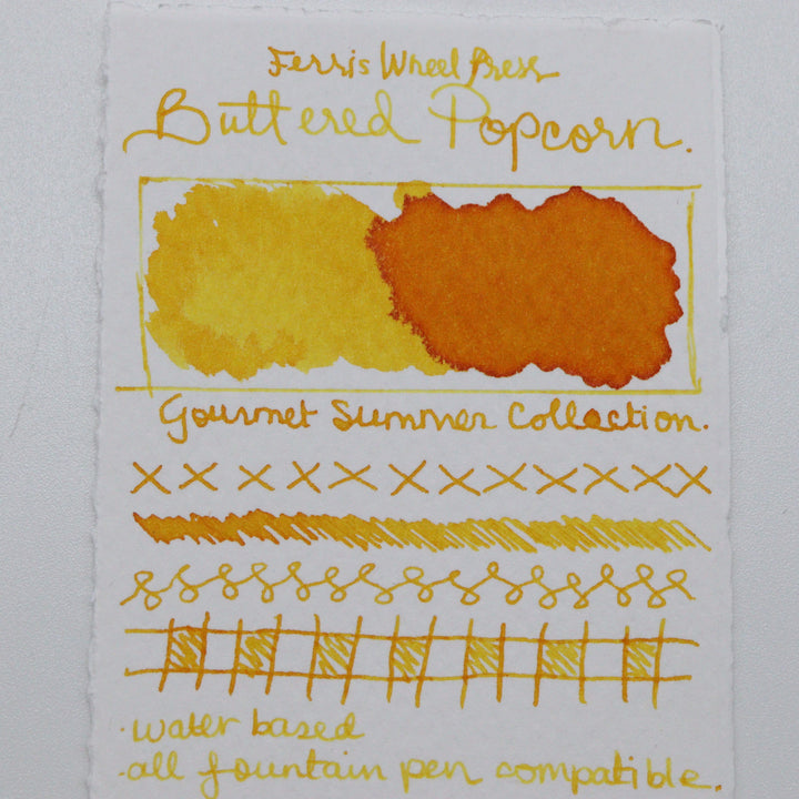 FERRIS WHEEL PRESS - Fountain Pen Ink 38 ml - Gourmet Summer Collection "Buttered Popcorn" - Buchan's Kerrisdale Stationery