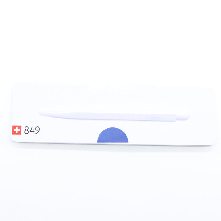 Caran D’ache 849 Ballpoint Pen with Metal Case – Metallic Blue - Buchan's Kerrisdale Stationery