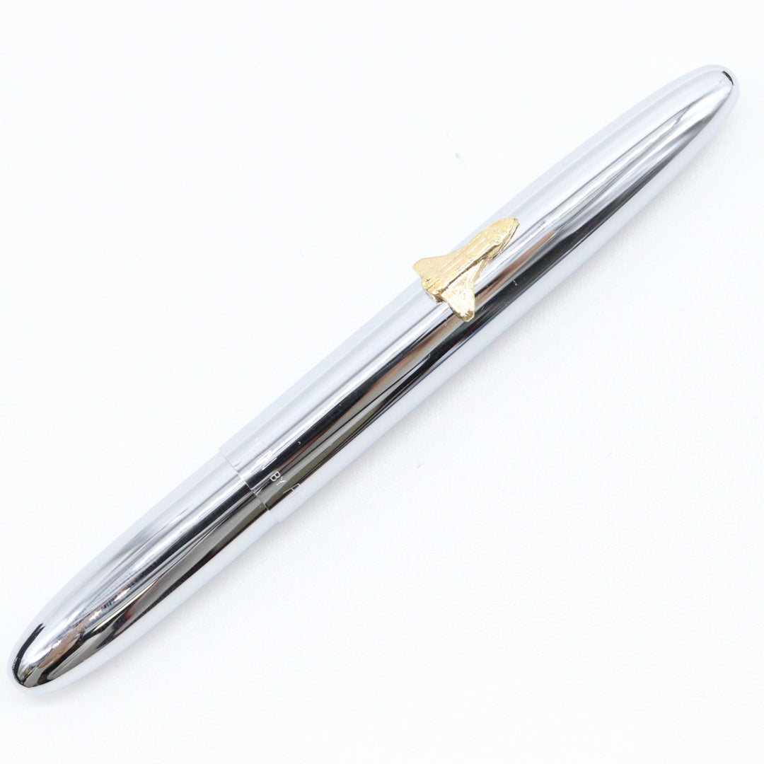 Fisher Space Pen – Bullet – Silver Chrome with Gold Shuttle Emblem - Buchan's Kerrisdale Stationery