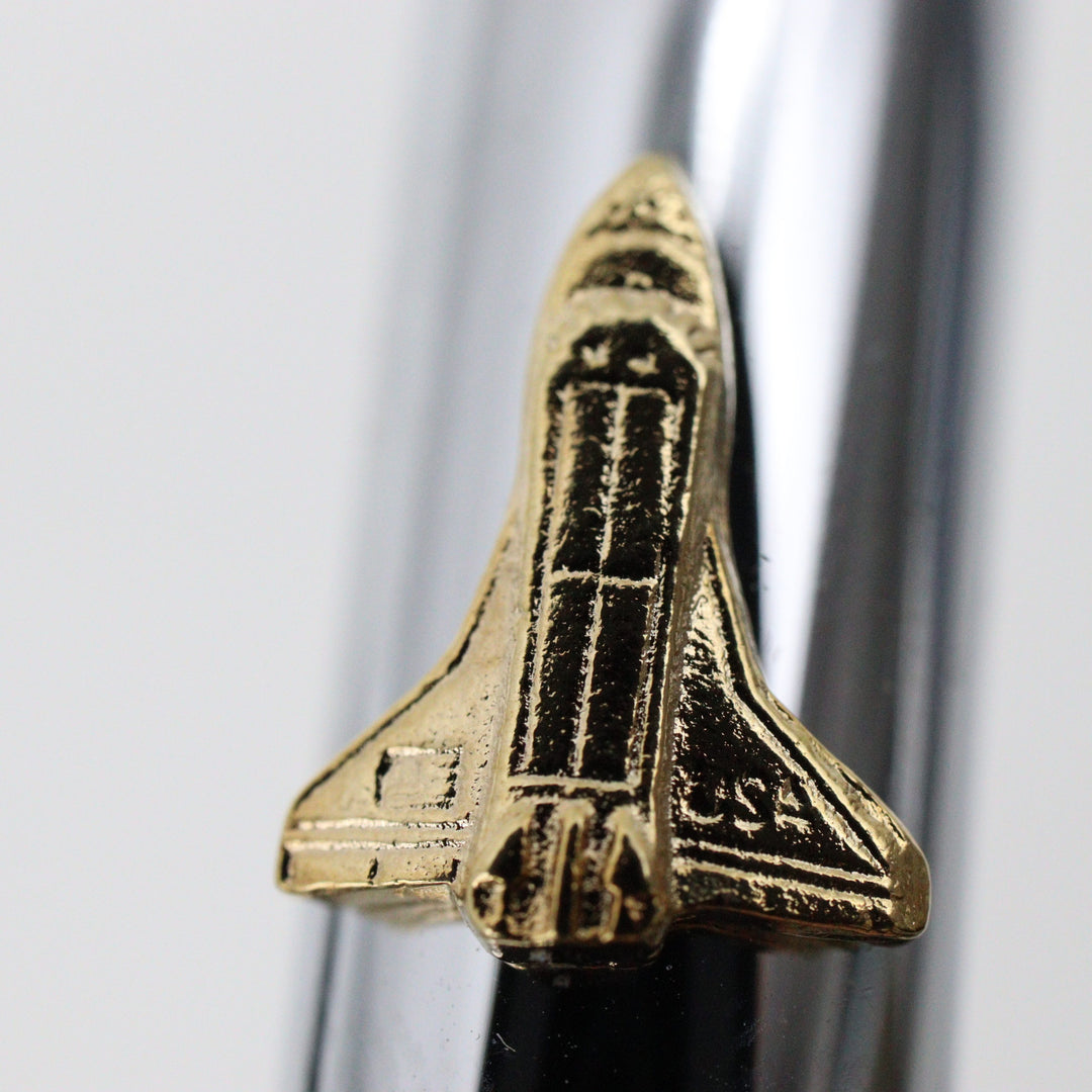 Fisher Space Pen – Bullet – Silver Chrome with Gold Shuttle Emblem - Buchan's Kerrisdale Stationery