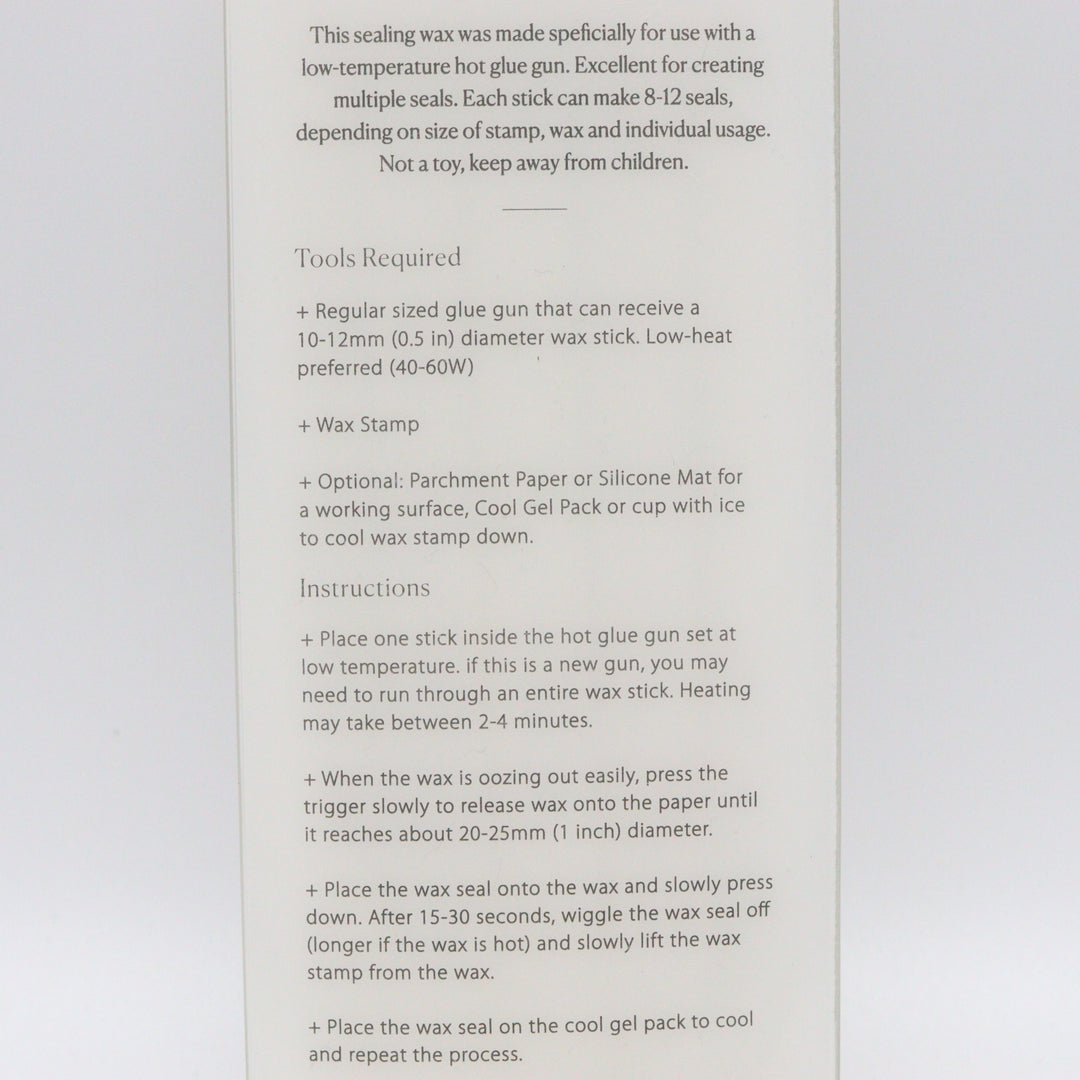 WRITTEN WORD – 5 Glue Gun Sealing Wax Sticks – Beige - Buchan's Kerrisdale Stationery