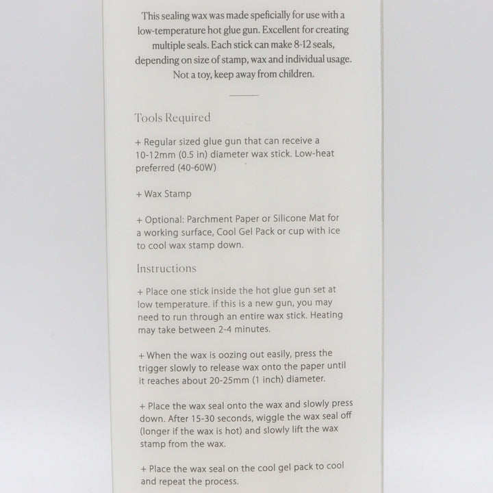 WRITTEN WORD – 5 Glue Gun Sealing Wax Sticks – Beige - Buchan's Kerrisdale Stationery