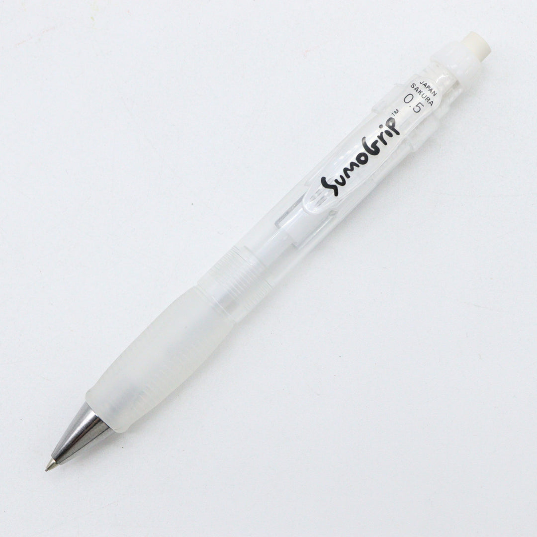 SAKURA JAPAN - SumoGrip Mechanical Pencil - 0.5mm - White - Buchan's Kerrisdale Stationery