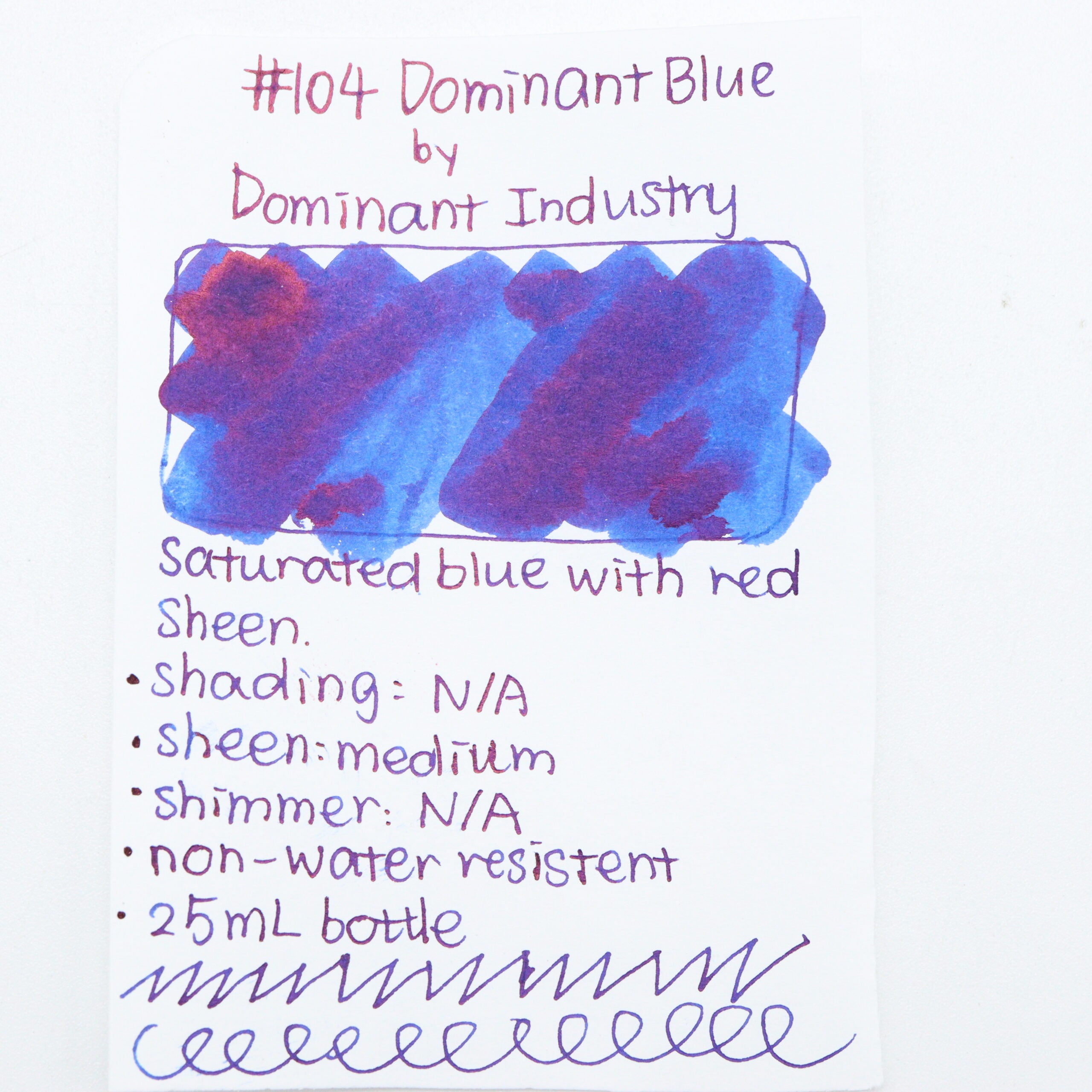 DOMINANT INDUSTRY – STANDARD SERIES – Bottled Fountain Pen Ink