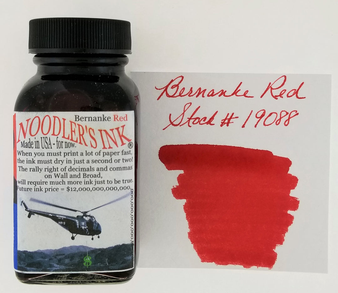 Noodler's Cayenne Ink - 3oz Bottled Fountain Pen Ink In Warm Orange-Red Shade