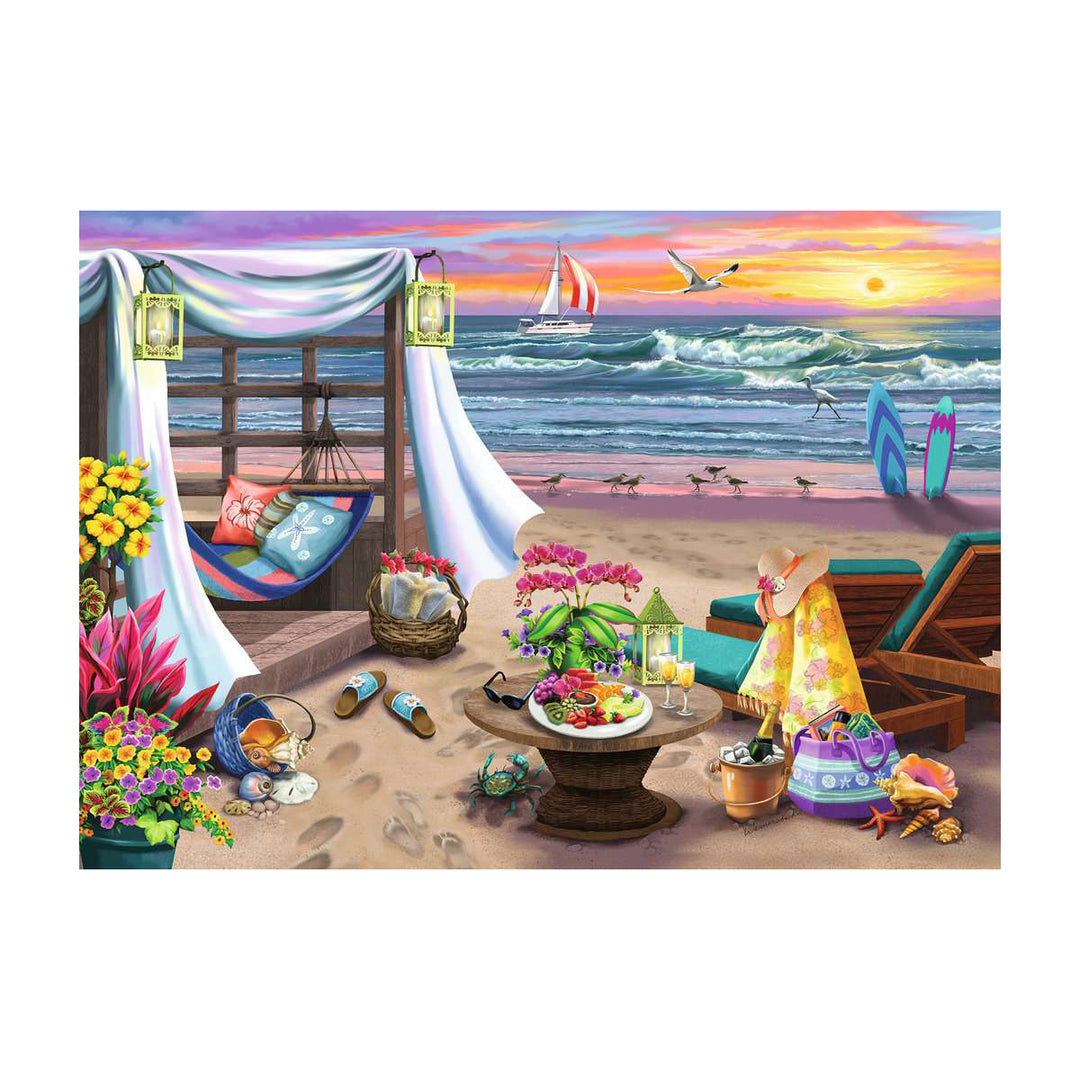 RAVENSBURGER – 500 Pc Puzzle – "Cabana Retreat" - Buchan's Kerrisdale Stationery