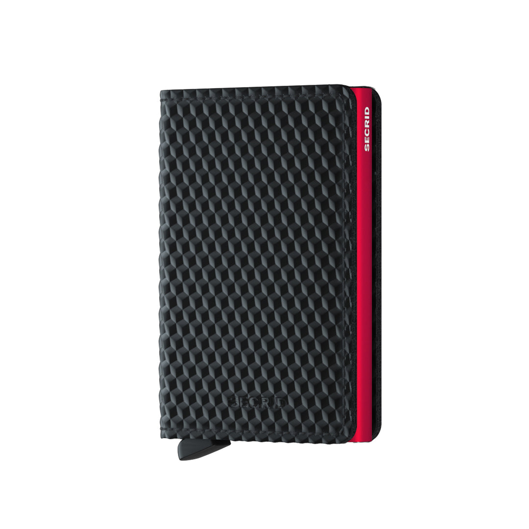 SECRID - Slimwallet- Cubic Black Red - Buchan's Kerrisdale Stationery