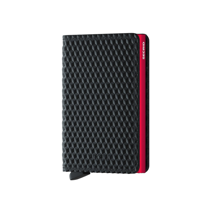 SECRID - Slimwallet- Cubic Black Red - Buchan's Kerrisdale Stationery