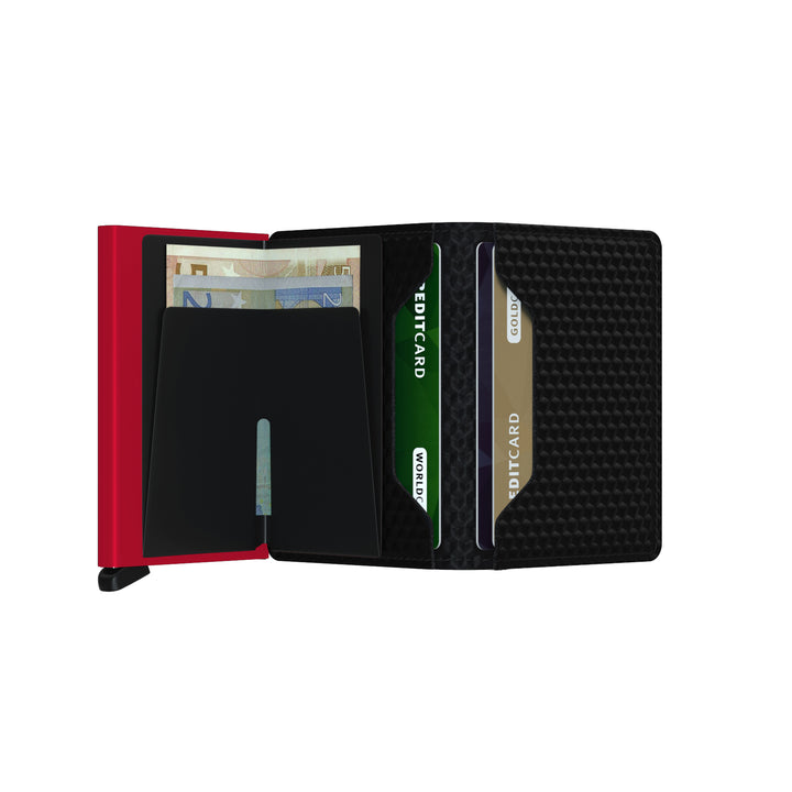 SECRID - Slimwallet- Cubic Black Red - Buchan's Kerrisdale Stationery
