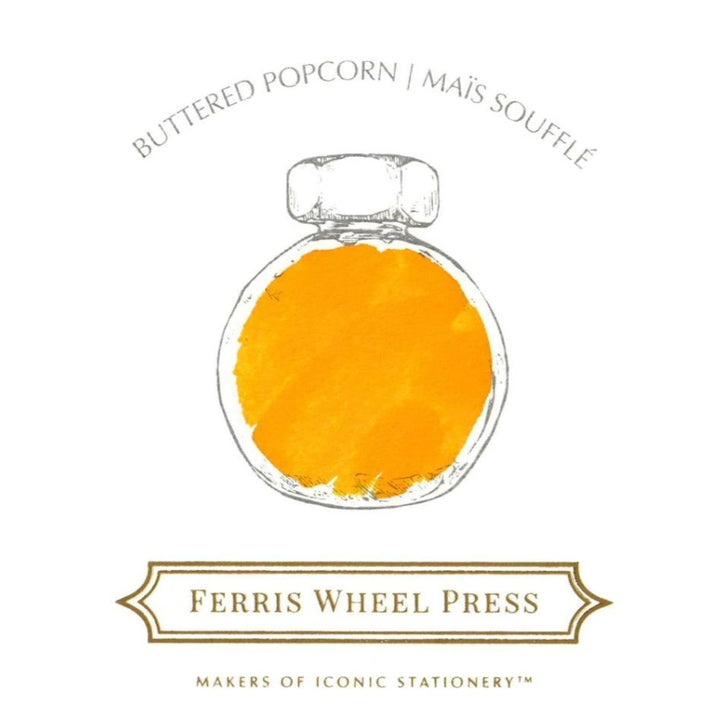 FERRIS WHEEL PRESS - Fountain Pen Ink 38 ml - Gourmet Summer Collection "Buttered Popcorn" - Buchan's Kerrisdale Stationery