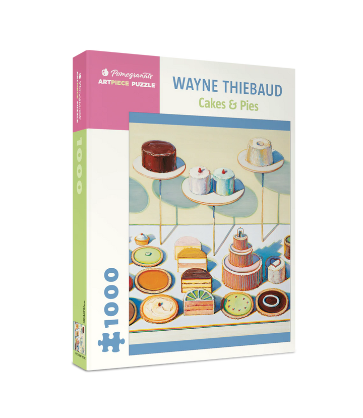 POMEGRANATE 1000 Pc Jigsaw Puzzle – Wayne Thiebaud: Cakes & Pies - Buchan's Kerrisdale Stationery
