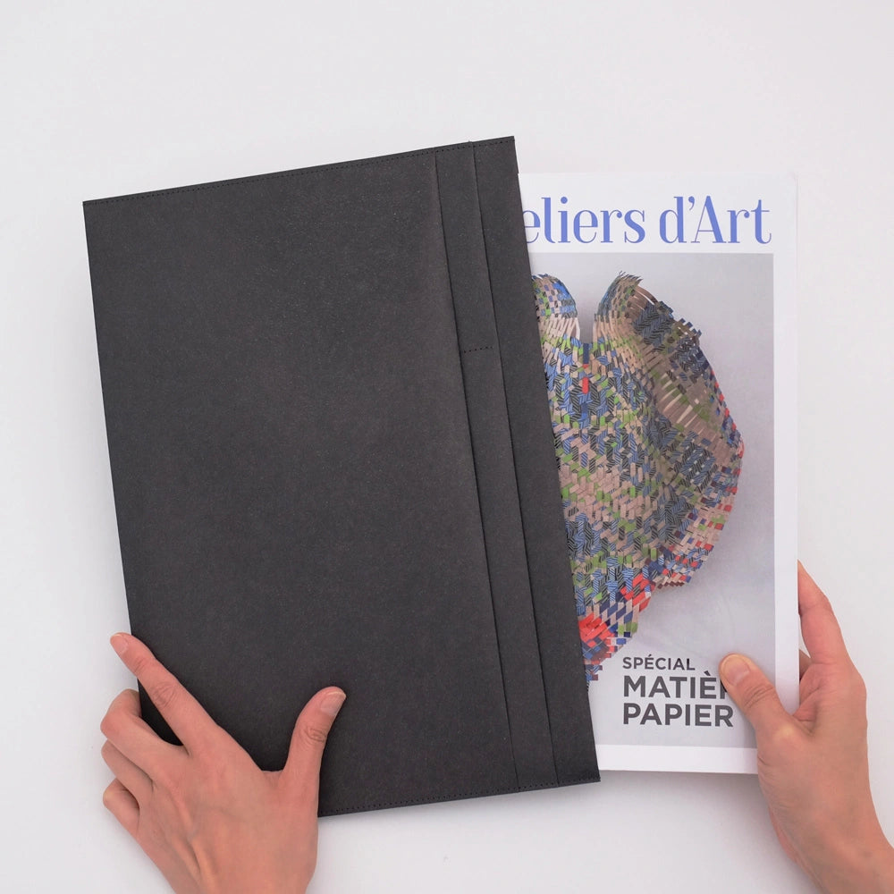 SIWA – A4 Flat File Folder with Multiple Size Pockets – Light Brown - Buchan's Kerrisdale Stationery