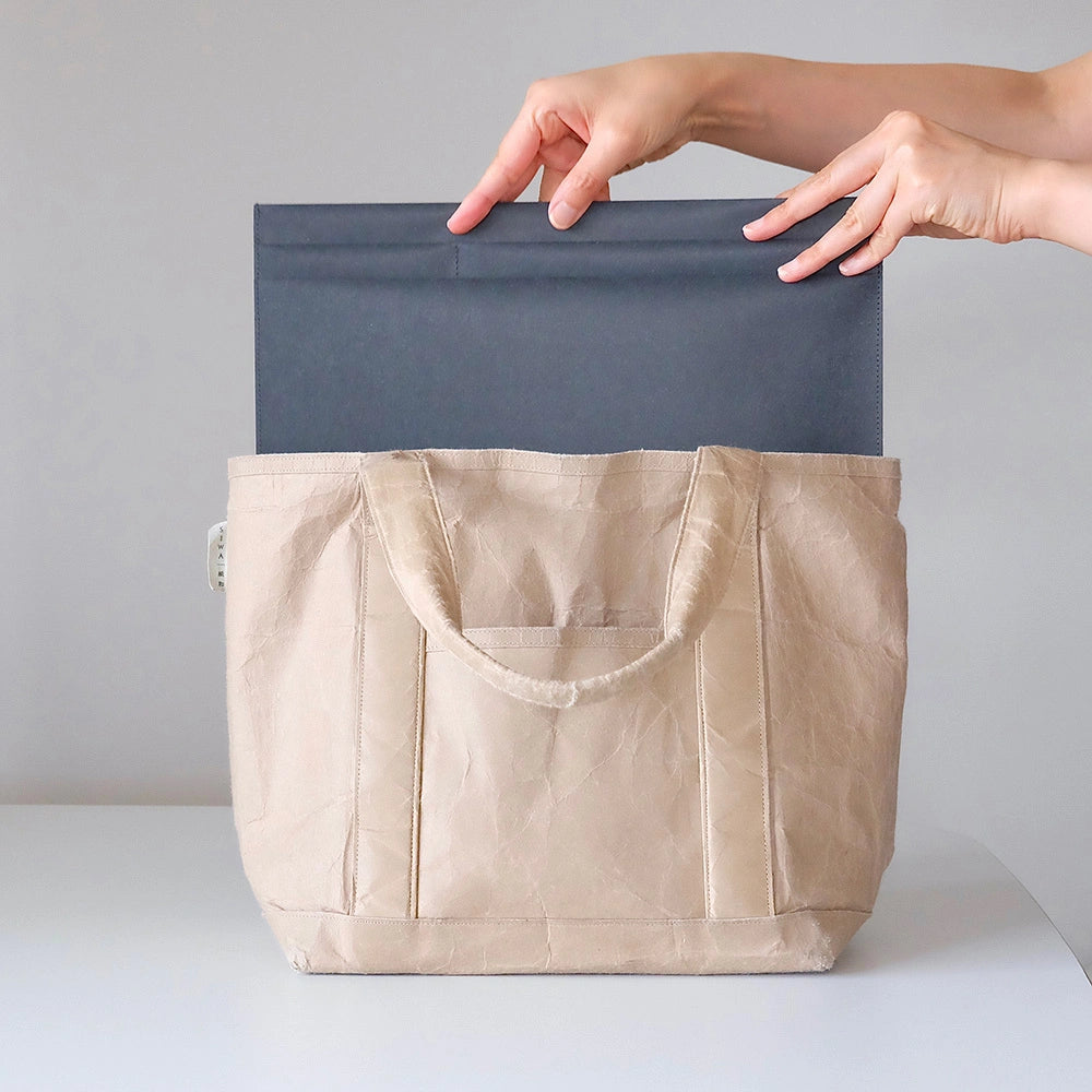 SIWA – A4 Flat File Folder with Multiple Size Pockets – Light Brown - Buchan's Kerrisdale Stationery