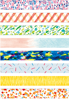 KITTA – Slim Washi Tape Stickers – Canvas - Buchan's Kerrisdale Stationery