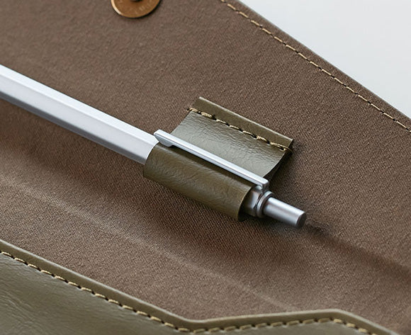 Lezaface U by KING JIM – Document Case, A4 Size – Navy Blue - Buchan's Kerrisdale Stationery